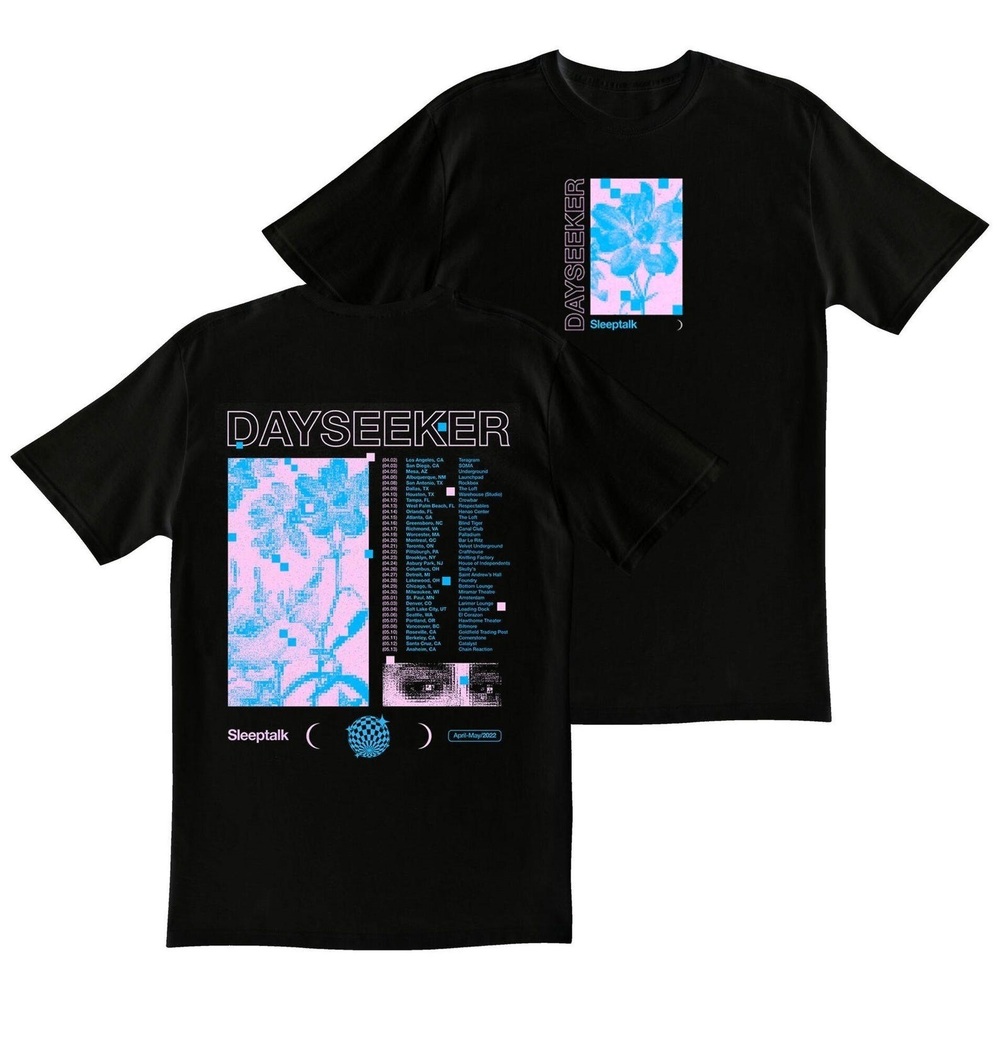Dayseeker Band Logo Black T Shirt 2 Sided
